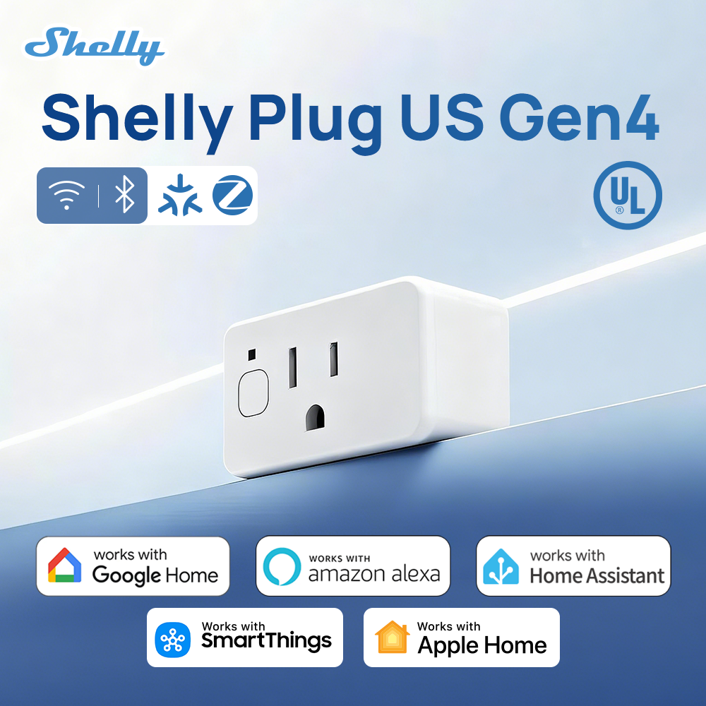 Shelly Relay Module - Shelly Plug US Gen4 Zigbee Certified