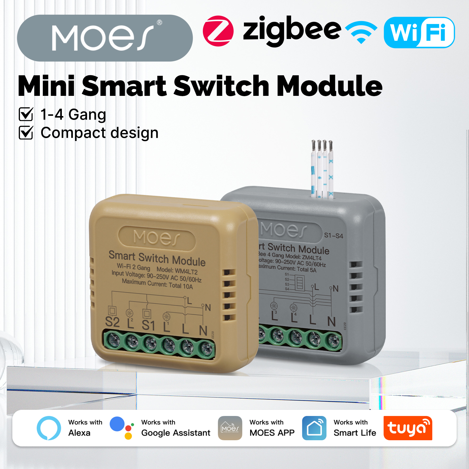 Smart Home Automation Diy - MOES Tuya WiFi Zigbee Mini DIY