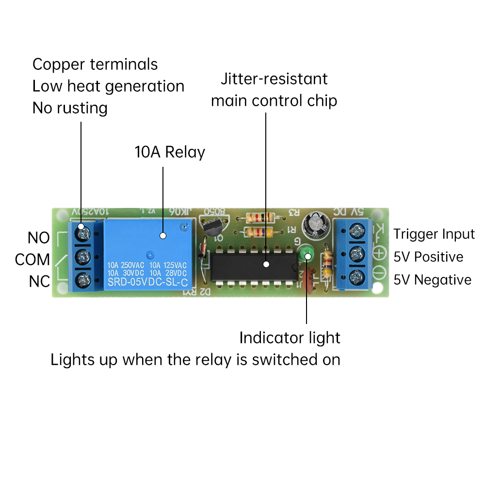DC 5V Flip-Flop Latch Relay Mo - đánh giá và giá Shelly Relay Module