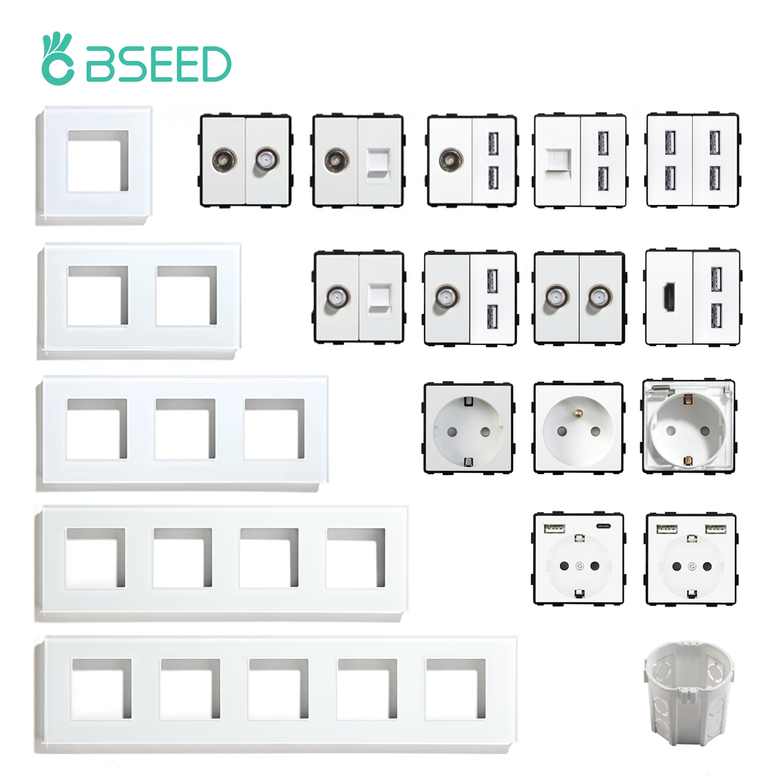 BSEED Đôi USB Ổ Cắm CAT5 Inter - đánh giá và giá Home Automation Panel Diy