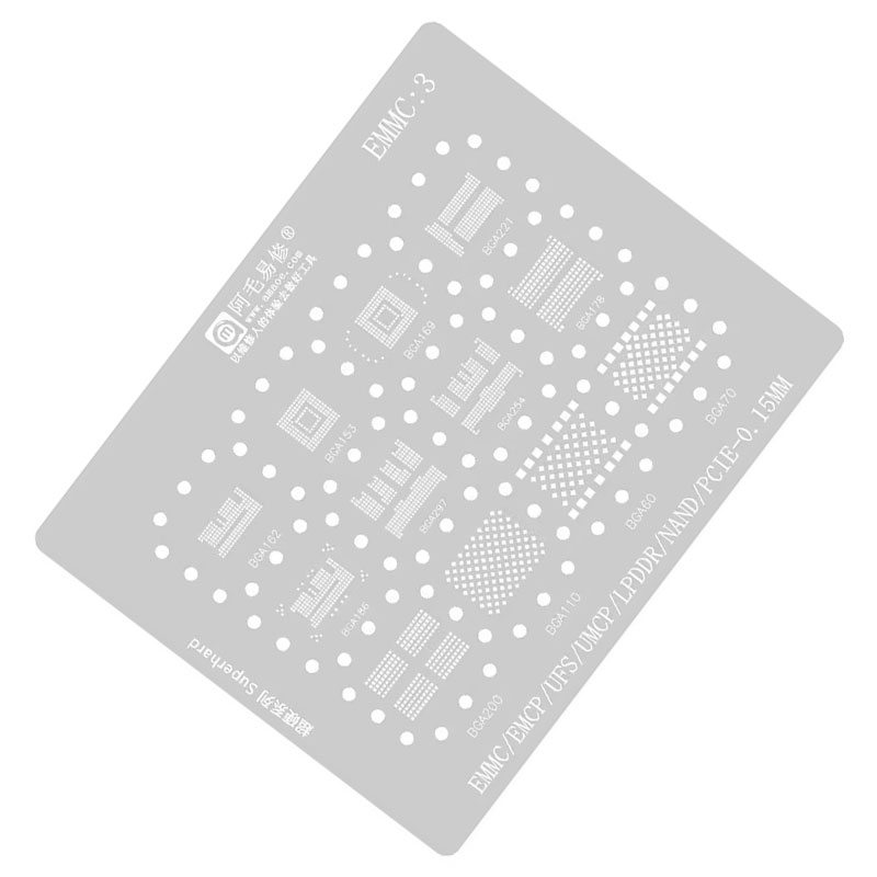 AMAOE EMMC3 BGA Reballing Sten - đánh giá và giá Tasmota Flash Tool