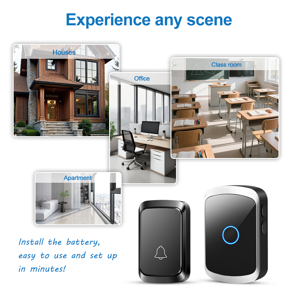 Smart Wireless Doorbell Door C - đánh giá và giá Smart Home Automation Diy
