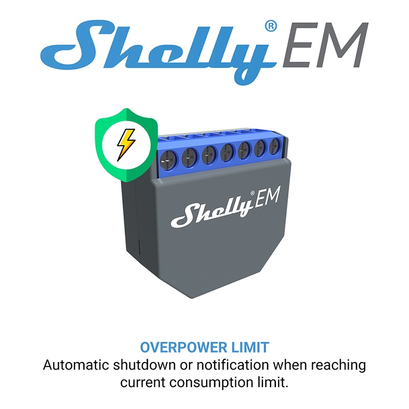 SHELLY EM Wifi Smart Life Cont - đánh giá và giá Shelly Relay Module