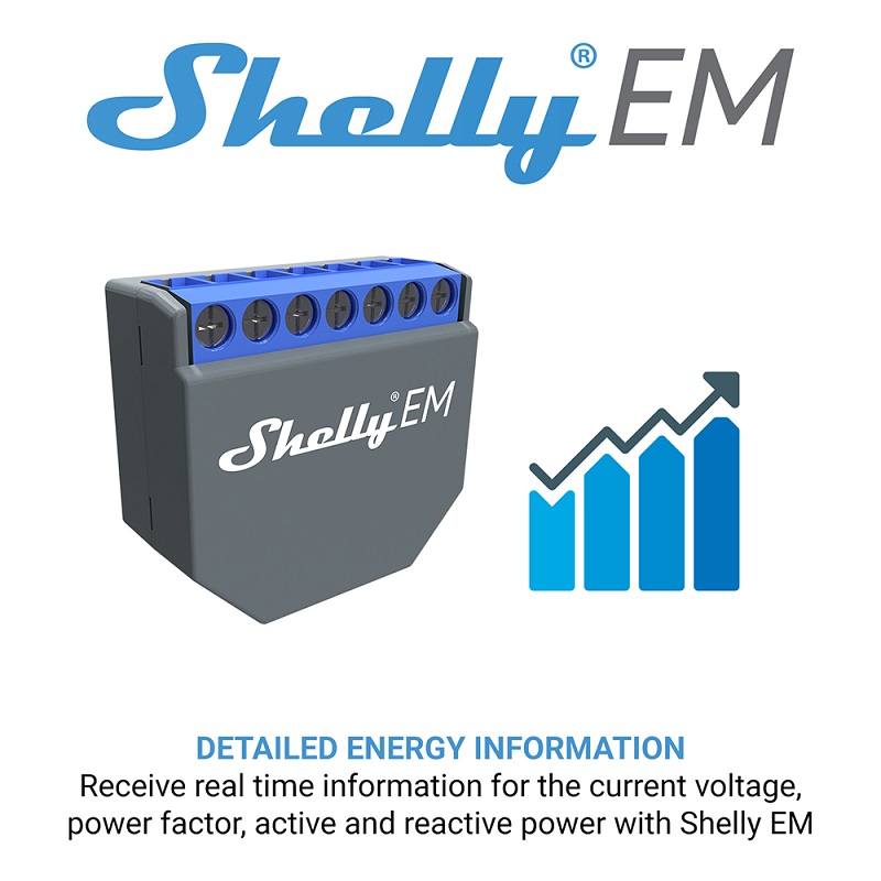 SHELLY EM Wifi Smart Life Cont - đánh giá và giá Shelly Relay Module