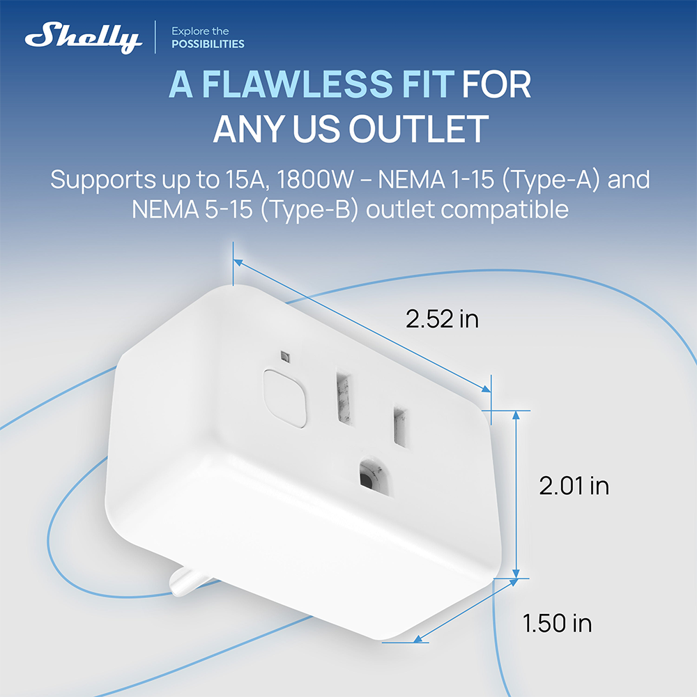 Shelly Plug US Gen4 Zigbee Cer - đánh giá và giá Shelly Relay Module
