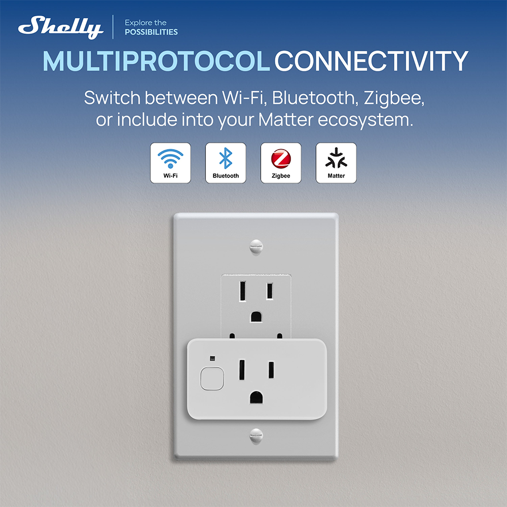 Shelly Plug US Gen4 Zigbee Cer - đánh giá và giá Shelly Relay Module