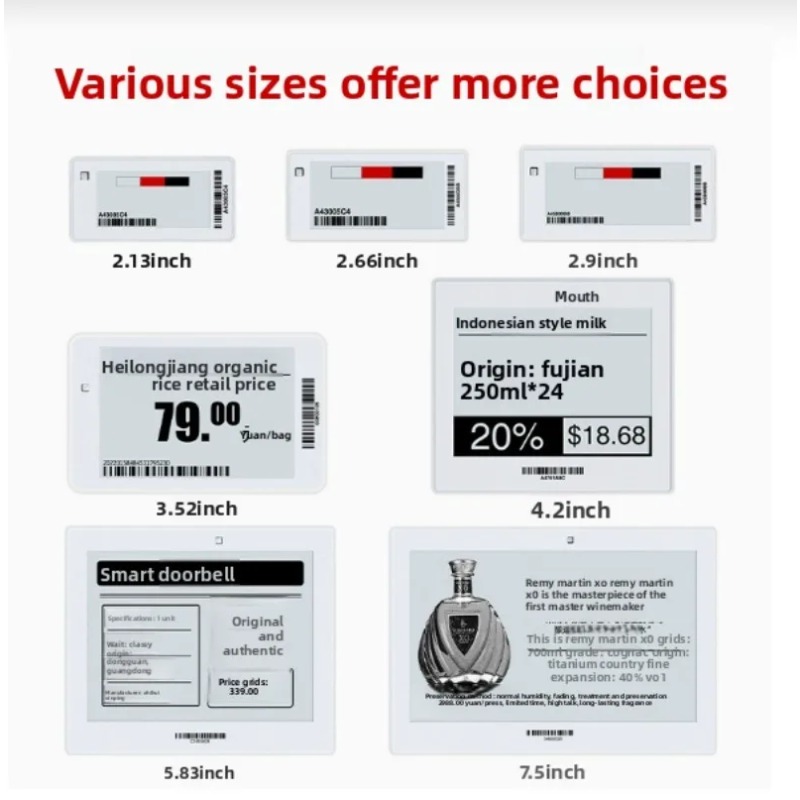 Eink Screen Bluetooth Version  - đánh giá và giá Display Epaper 2.9