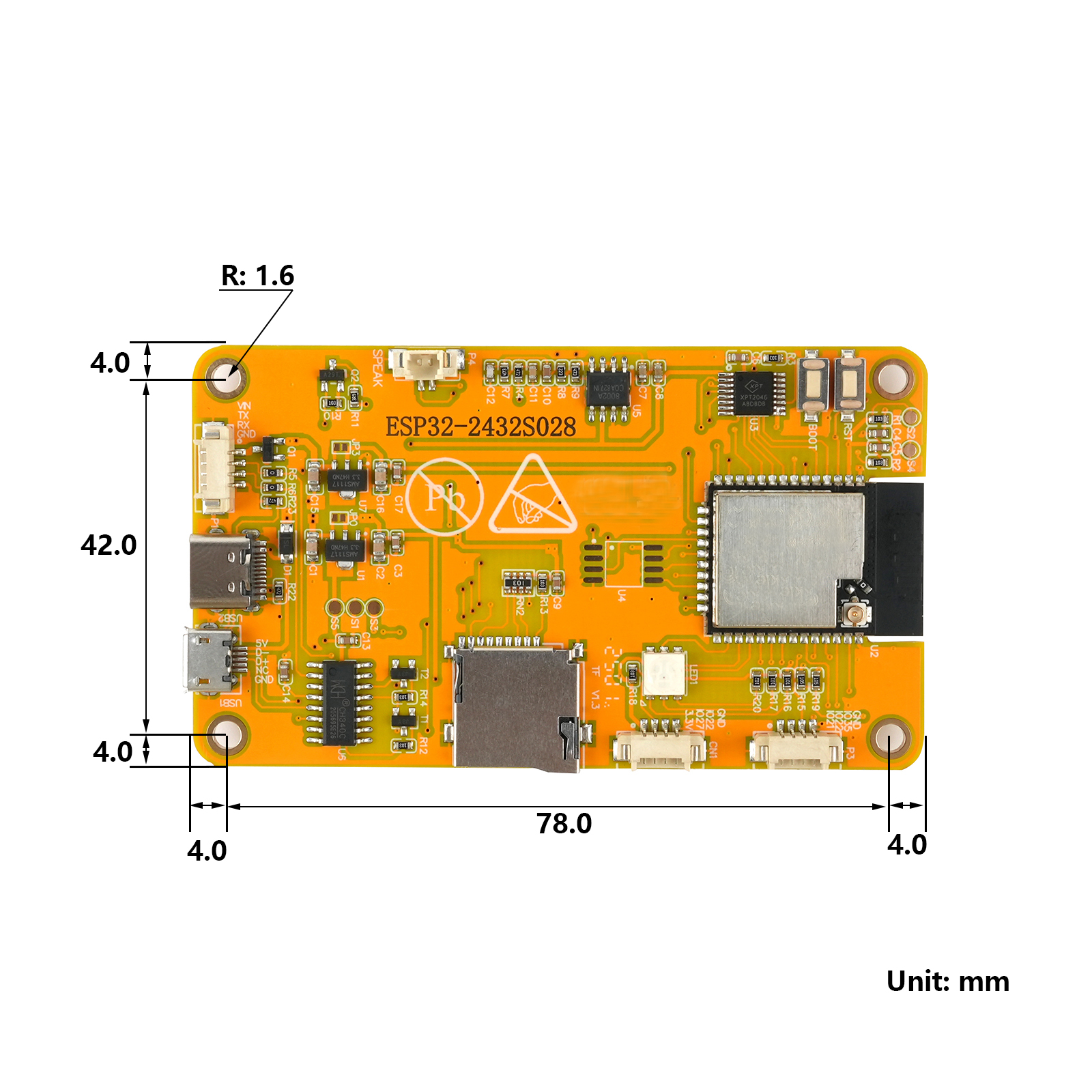 RCmall 2.8'' ESP32 LCD Display - đánh giá và giá Home Automation Arduino