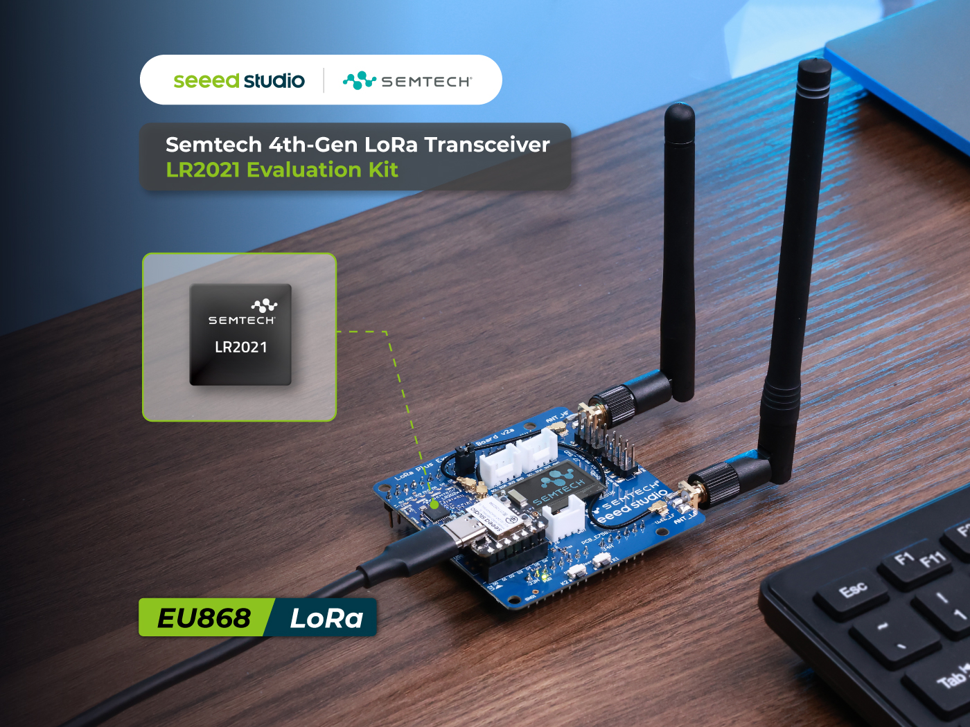 868MHz Semtech LR2021 LoRa Plu - đánh giá và giá Home Automation Arduino
