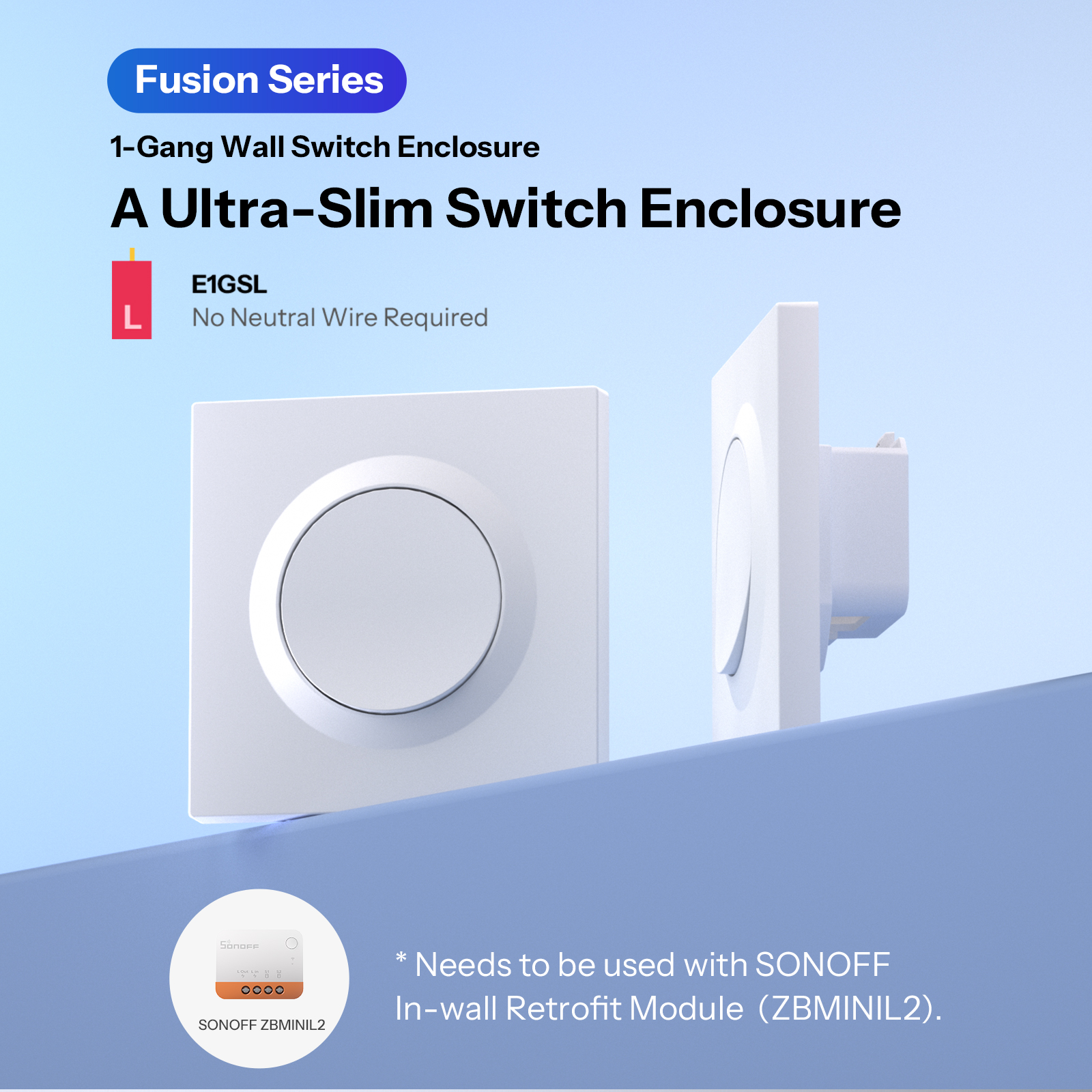 SONOFF E1GSL Wall Switch Enclo - đánh giá và giá Sonoff Basic Switch
