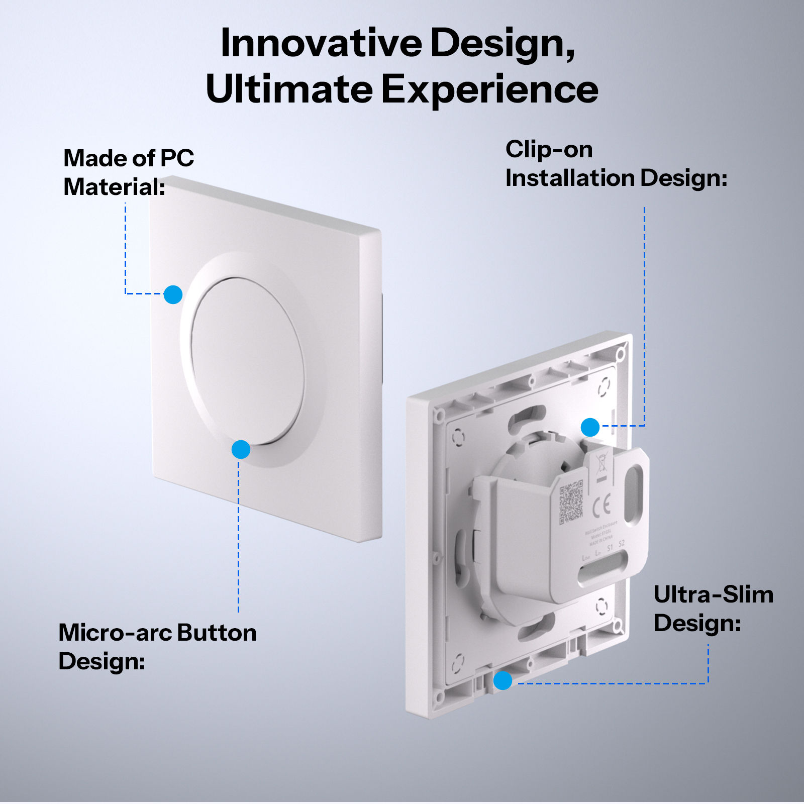 SONOFF E1GSL Wall Switch Enclo - đánh giá và giá Sonoff Basic Switch