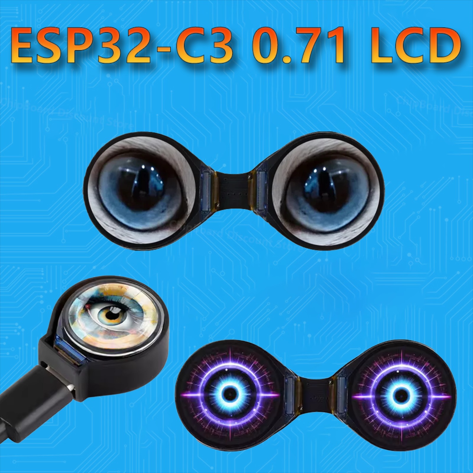 Waveshare 0.71inch Eye Round L - đánh giá và giá Home Automation Arduino
