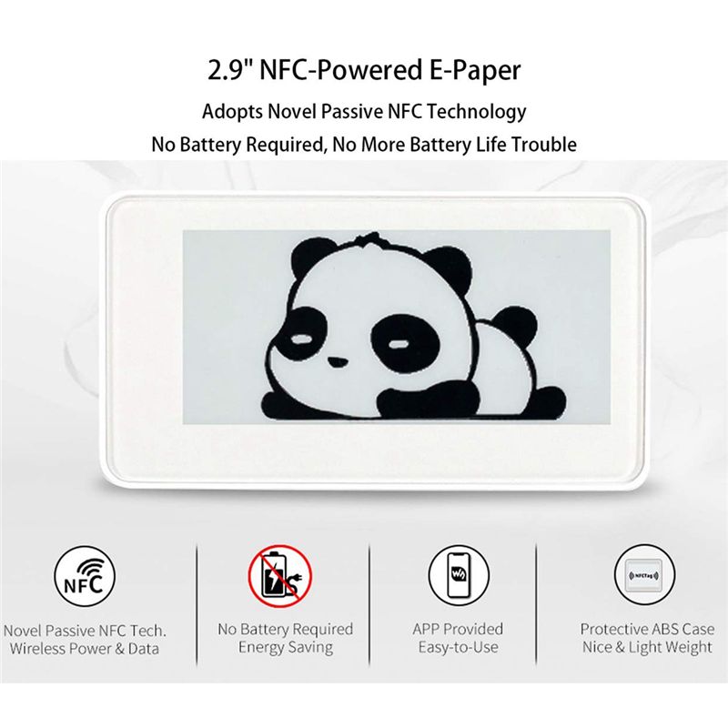 New  2.9 Inch Wireless NFC-Pow - đánh giá và giá Display Epaper 2.9
