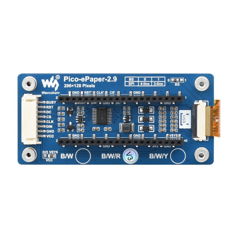 Waveshare Pico-ePaper-2.9-B,2. - đánh giá và giá Display Epaper 2.9