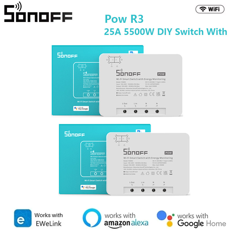 SONOFF POW POWR3/Powr316/POWR3 - đánh giá và giá Sonoff Basic Switch