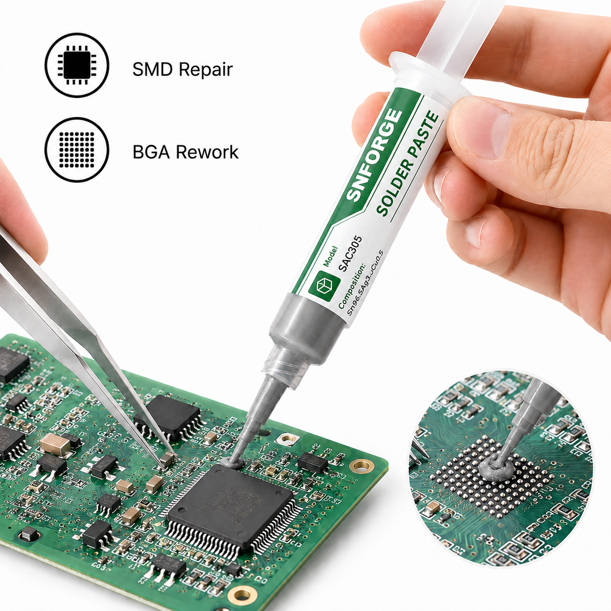 SAC305 Solder Paste Welding Ti - đánh giá và giá Home Automation Industry