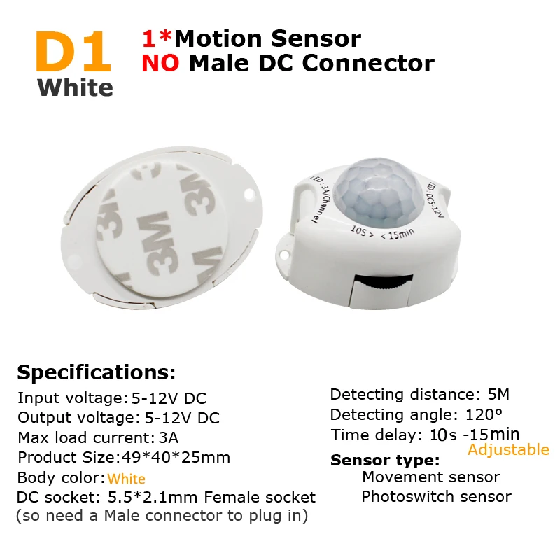 PIR Motion Sensor Switch 12V D - đánh giá và giá Motion Sensor Pir Wired
